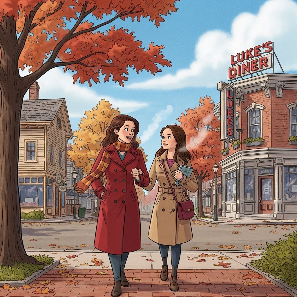 Mother Lorelai Gilmore (Lauren Graham) and college-age daugh...