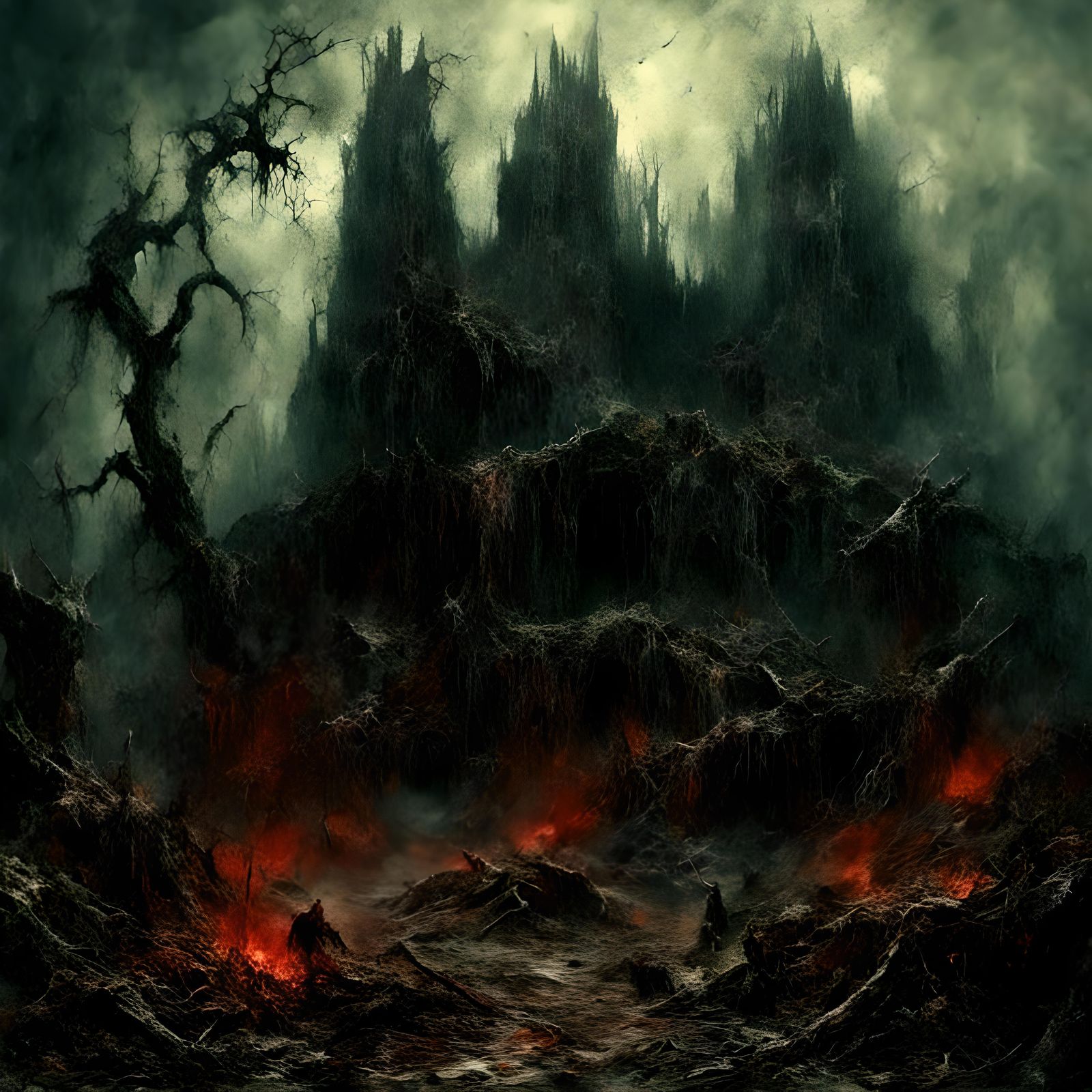 Inverted Cross in Black Metal Style