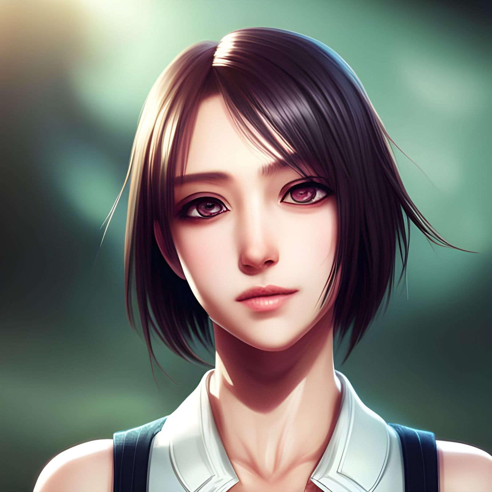 Glamorous Anime Girl with a Wonderful Face