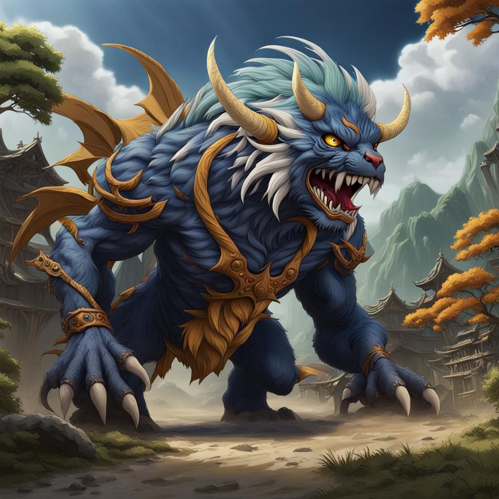 Fantastical Tiger of the Wind: Digital Matte Painting