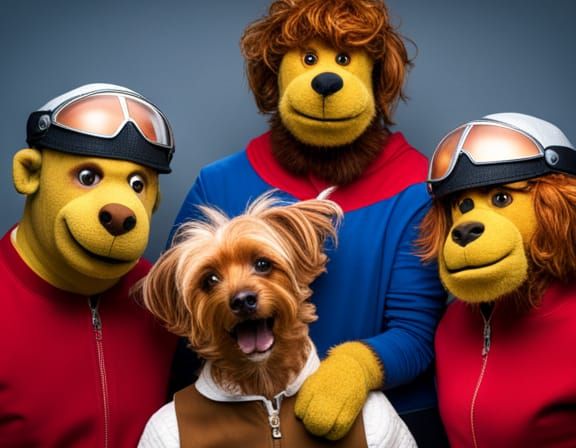 Rainbow Characters as Sci-Fi Rebels