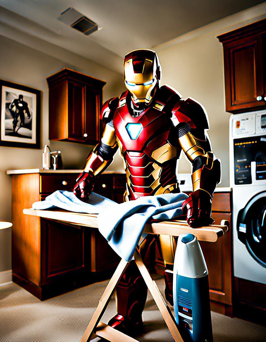 Iron Man Does the Ironing