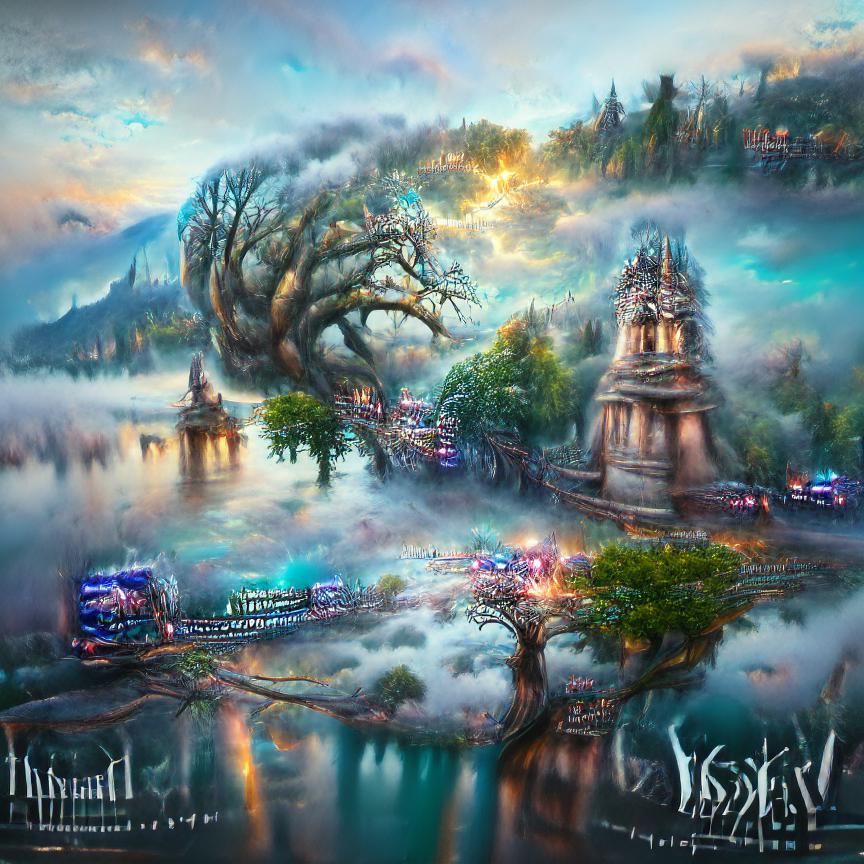 Ethereal Yggdrasil Concept Art in 8k Resolution