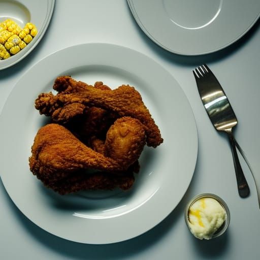 Fried Chicken Dinner: A Digital Matte Painting
