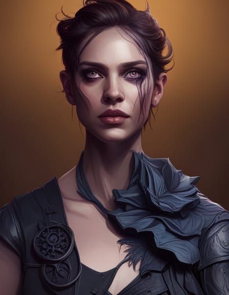 Dark Arts Portrait in Hyperdetailed Style