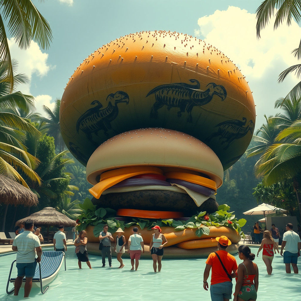 Colossal Burger's Tropical Picnic Paradise