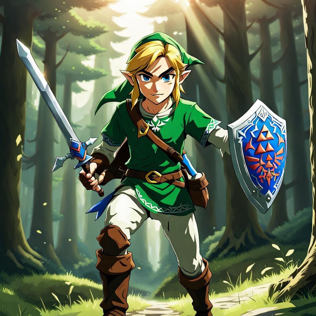Link on the Legend of Zelda