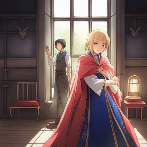 Anime Princess in Medieval Style