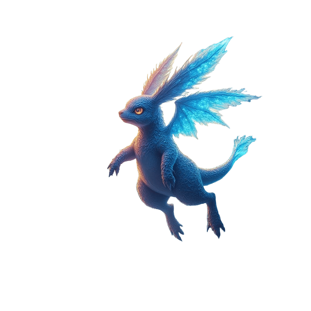 Majestic Fox Dragon in Astral Cosmic Illustration