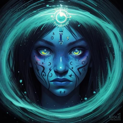 Detailed Ouija Board in Hyperrealistic Style