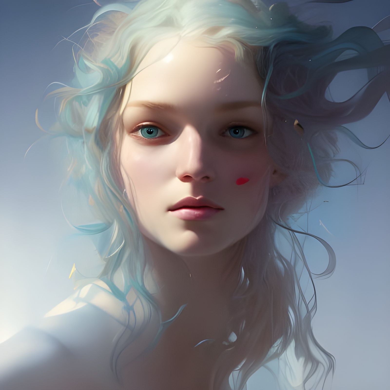 Sea Witch Portrait in Hyperdetailed Digital Art