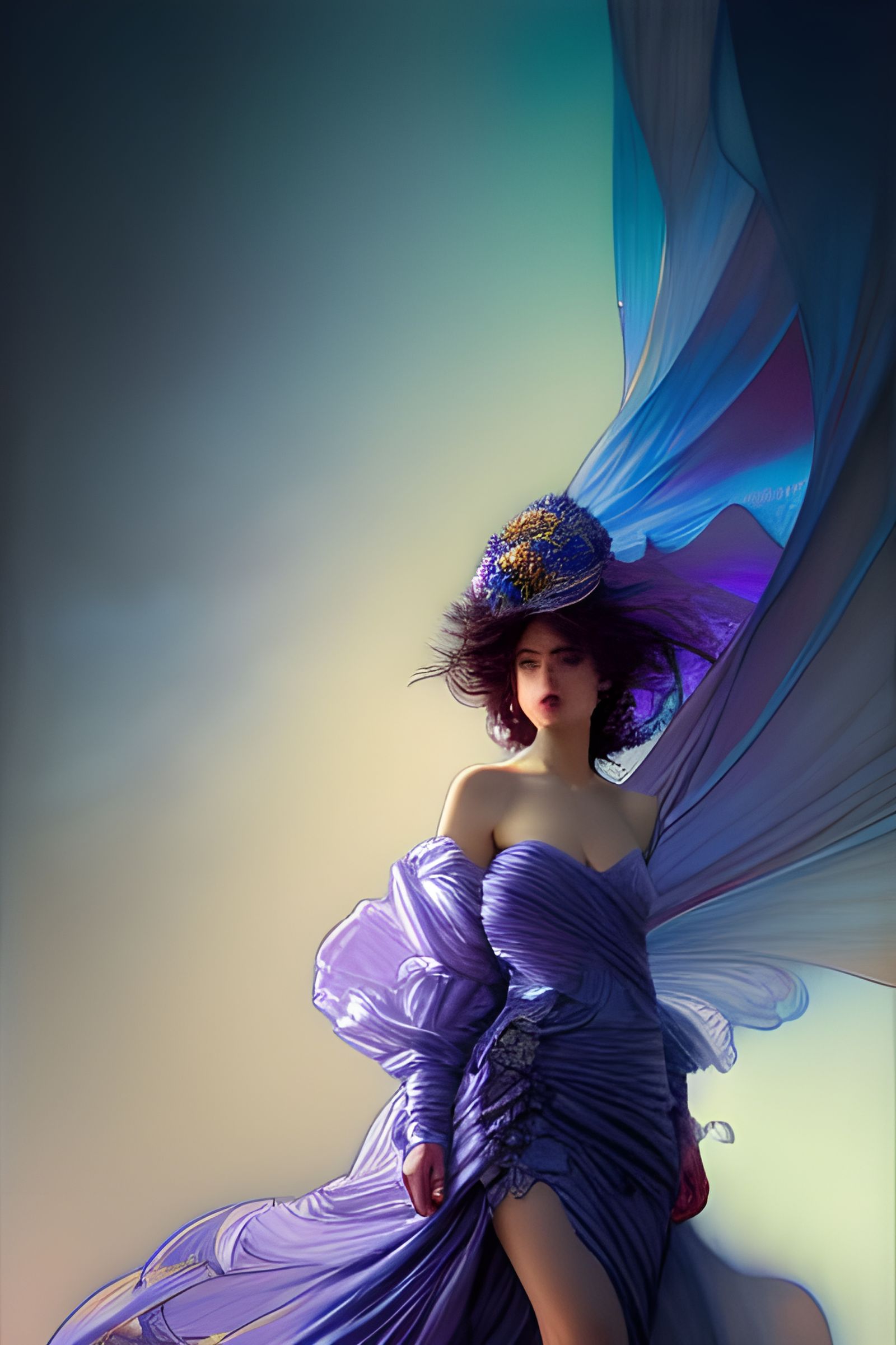 Intricate Concierge Illustration in Scenic Style