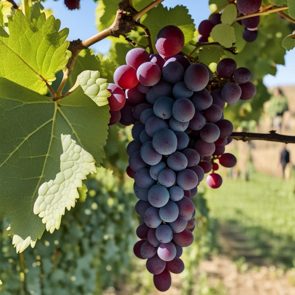 Stylized Grapes with a Dark Aesthetic