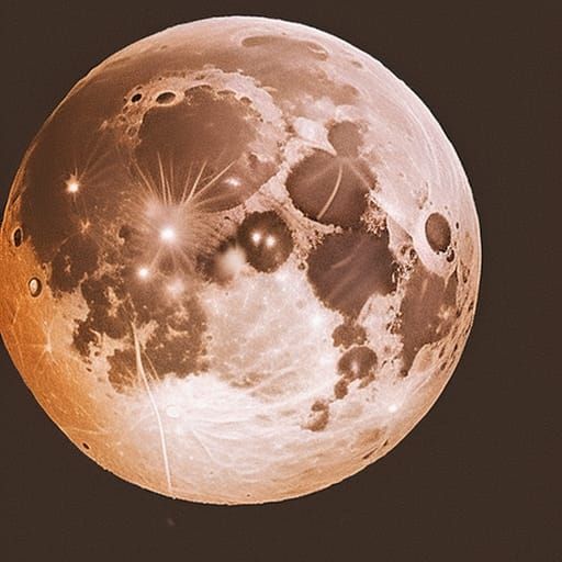 Vibrant AI-Generated Lunar Eclipse