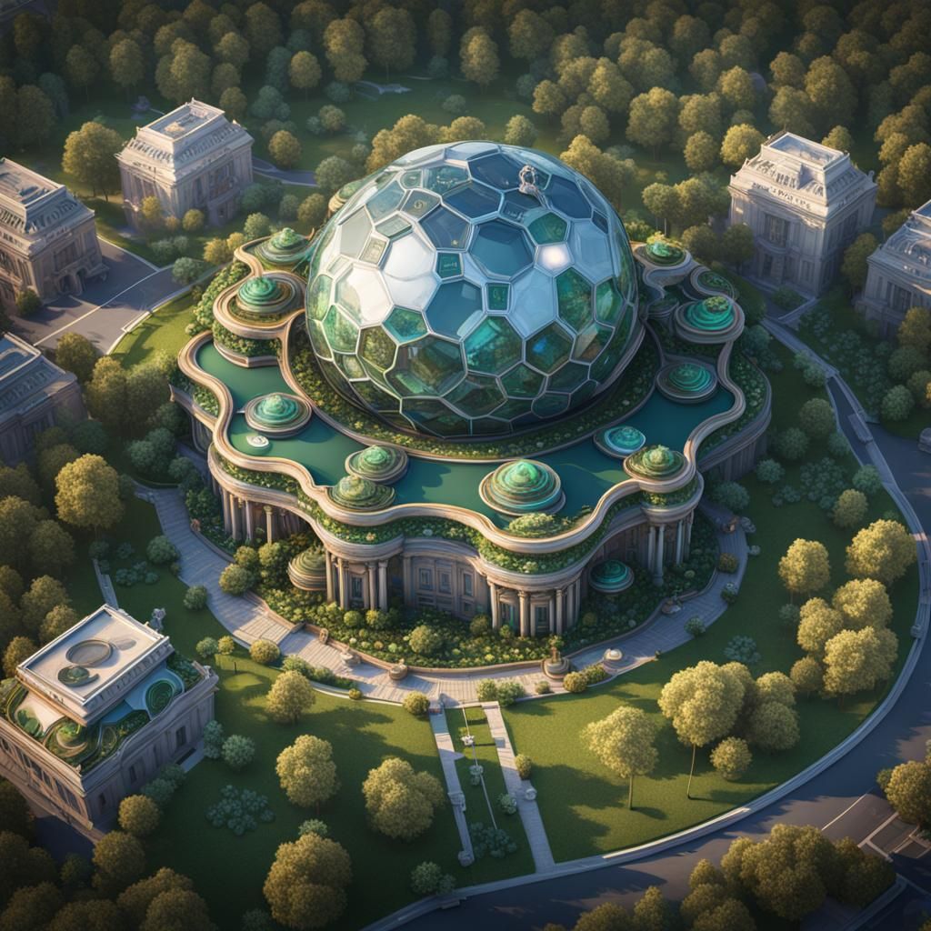 Trillion Dollar Soccer Ball Mega Mansion