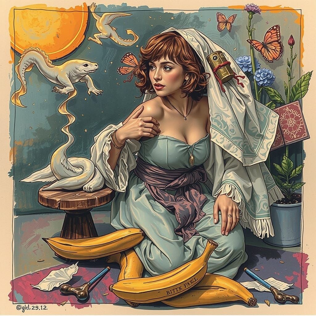 Etcher's Etching of Artist's Sketch