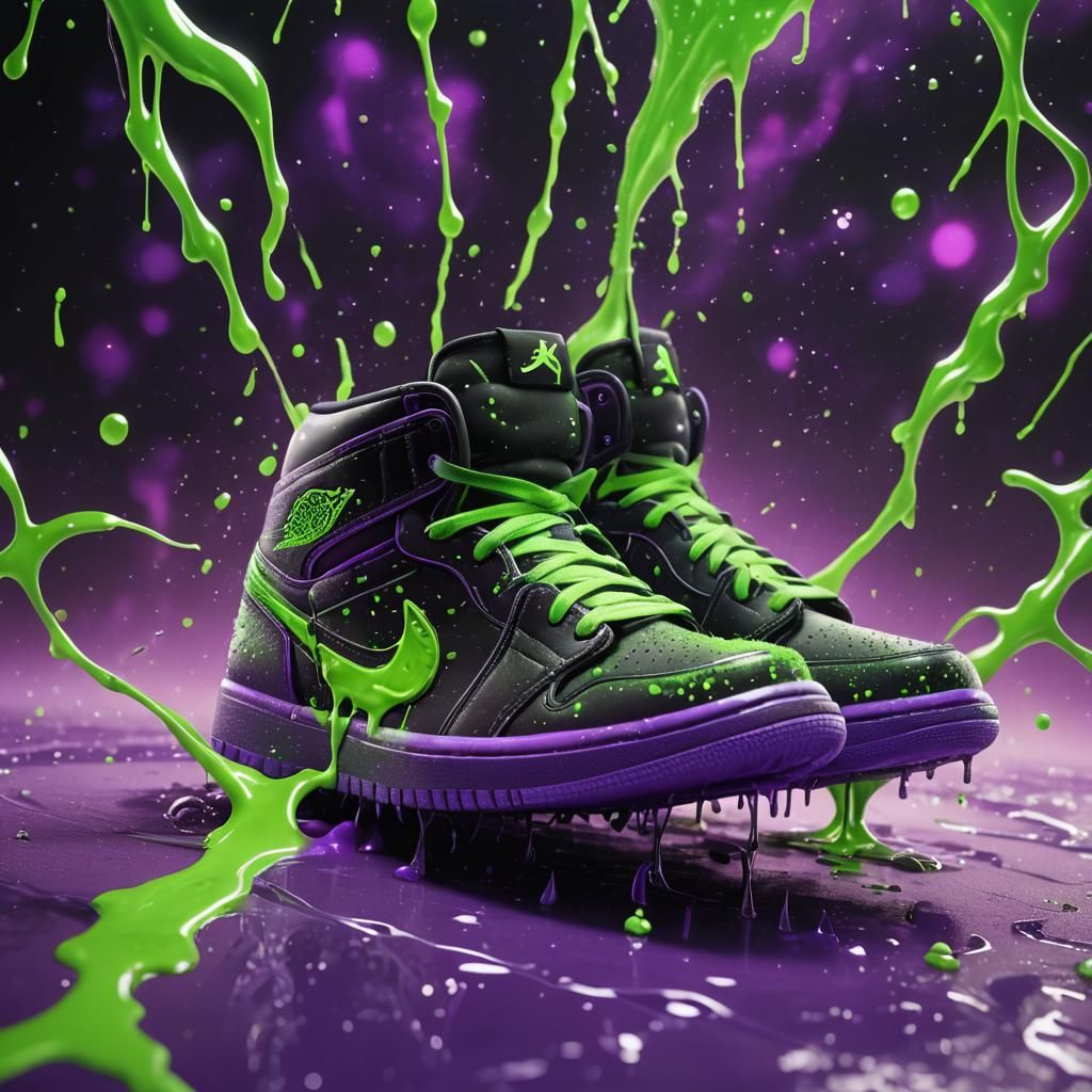 Air Jordan 1 Dripping Slime in a Star
