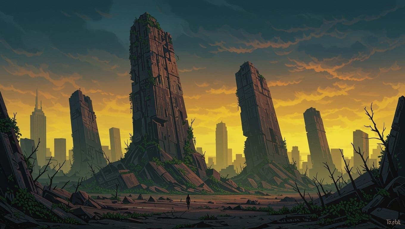 Post-Apocalyptic Ruins: Nature's Reclaiming of a Fallen Empi...