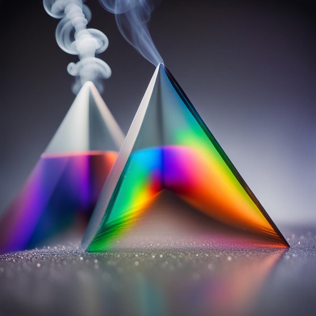 Surreal Macro Photo of Particle-Wave Duality Experiment