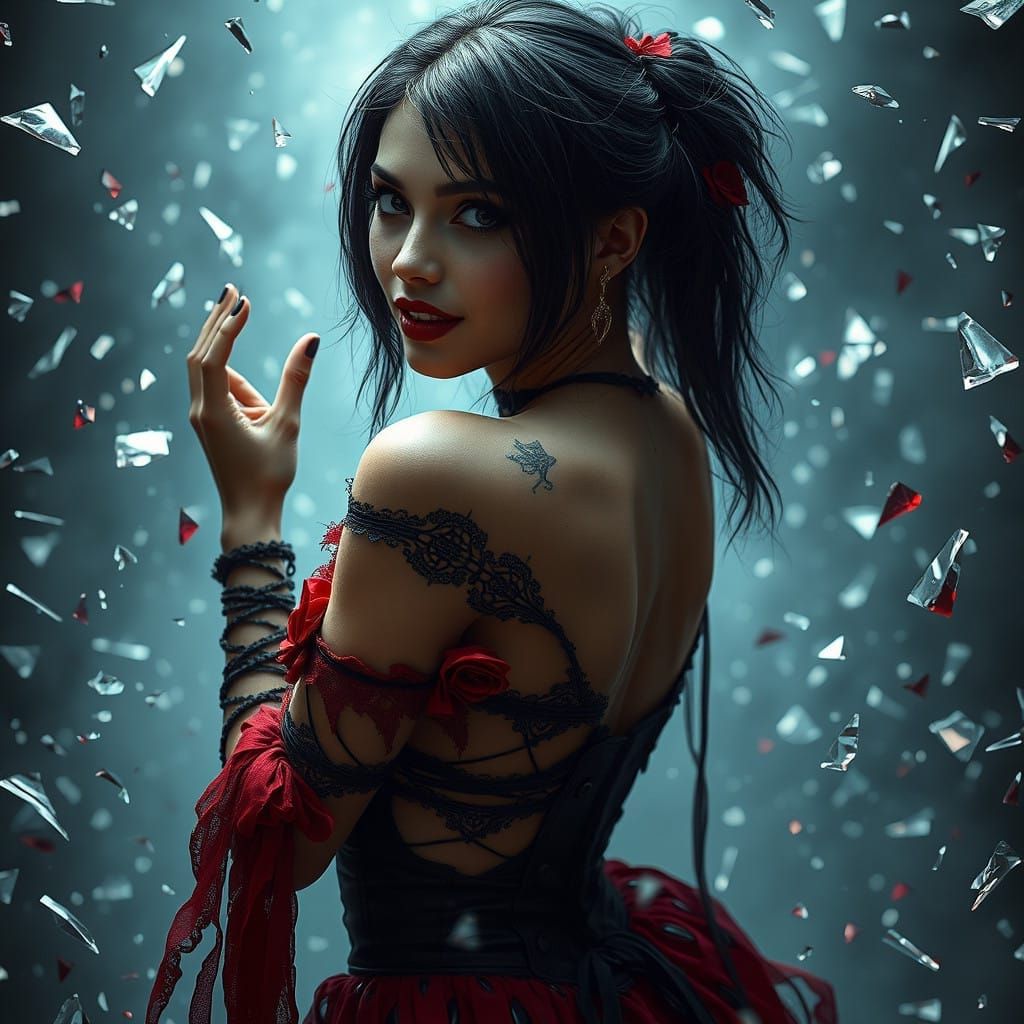 Dark Fantasy Goddess Beckons in Haunting Hyper-Realism