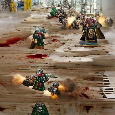 Warhammer 40,000 Character in Armor