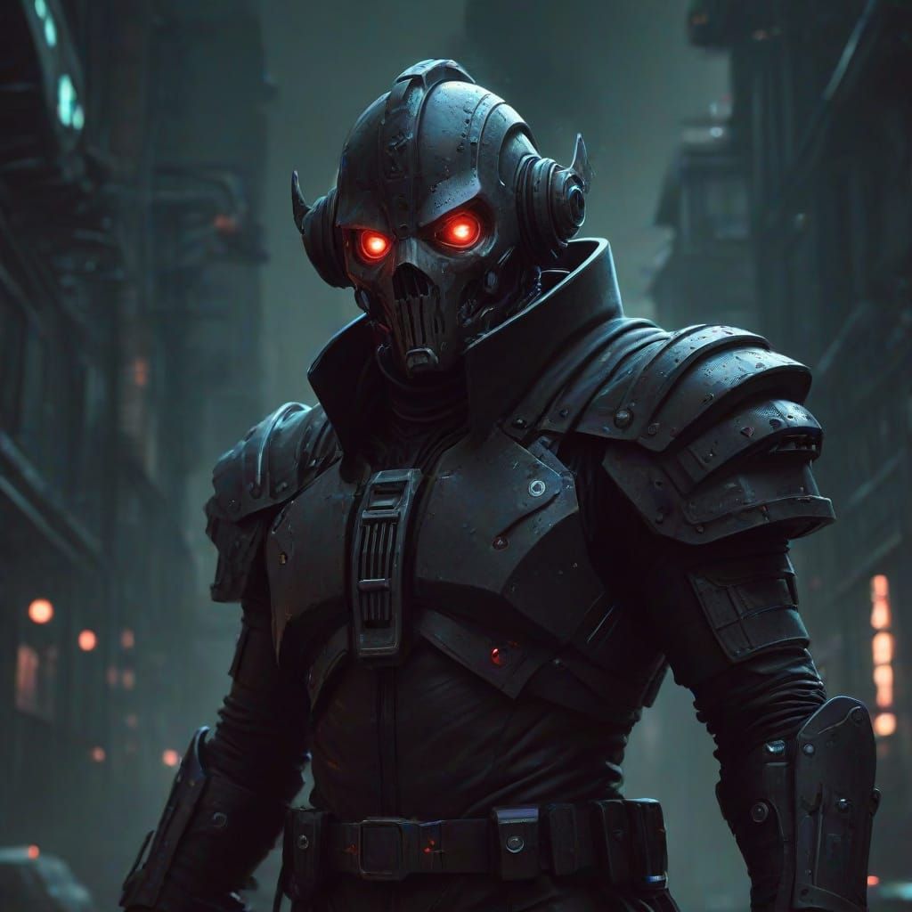 Dark Futuristic Cities in Retro Style