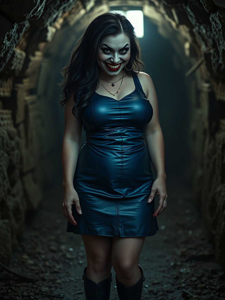 Snow White's Creepy Visage in Dark Dungeon