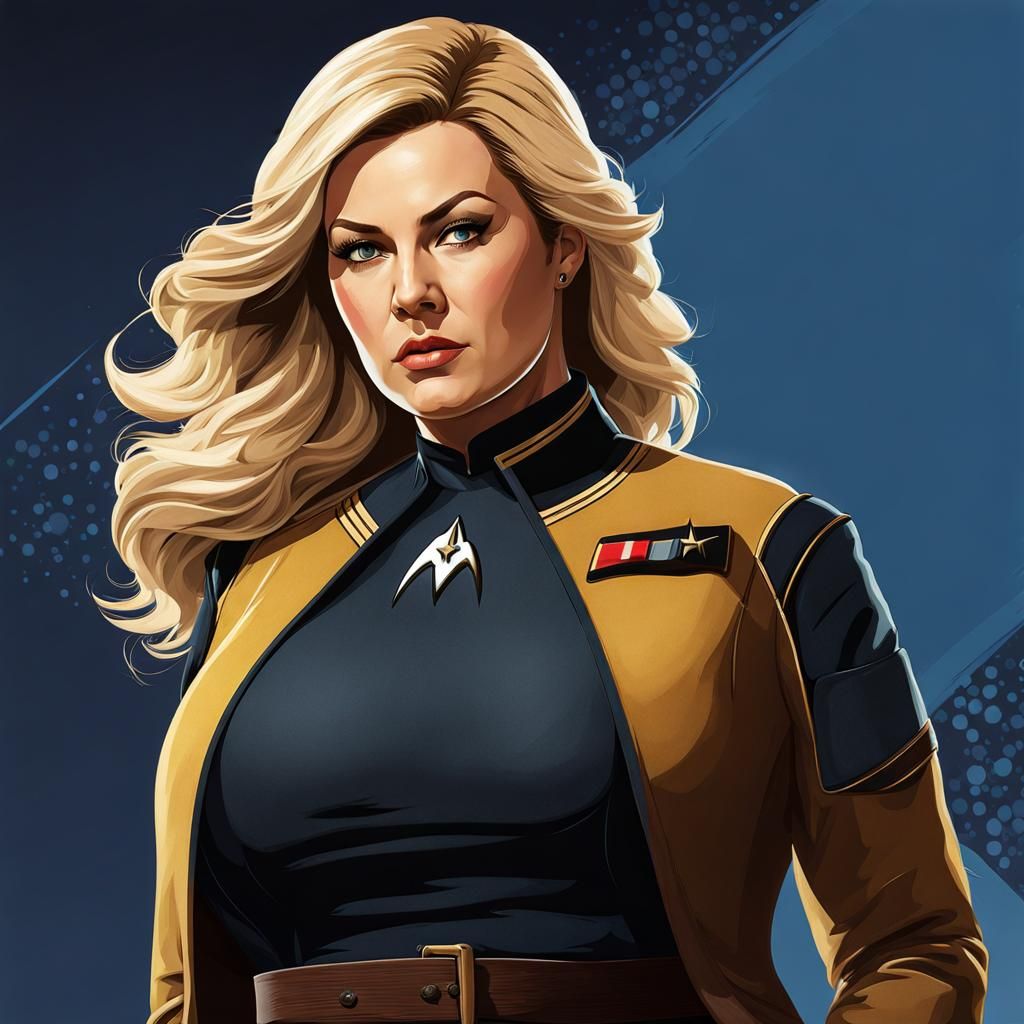 Star Trek Officer in Red Dead Redemption Style