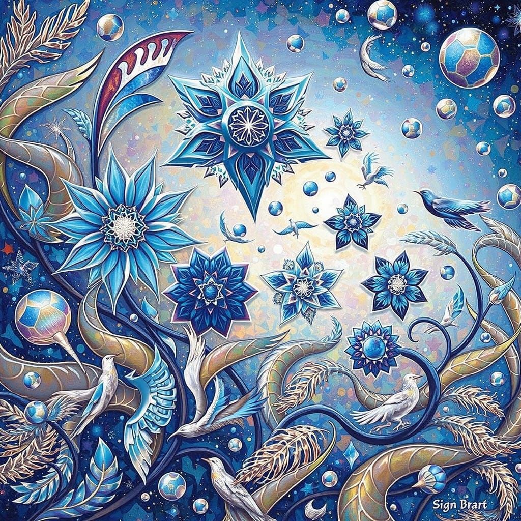 Ethereal Phoenix Wings in Cosmic Harmony