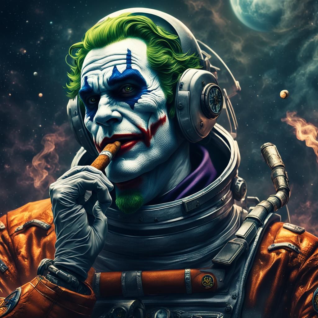 The Joker in Spacesuit: Detailed Matte Painting