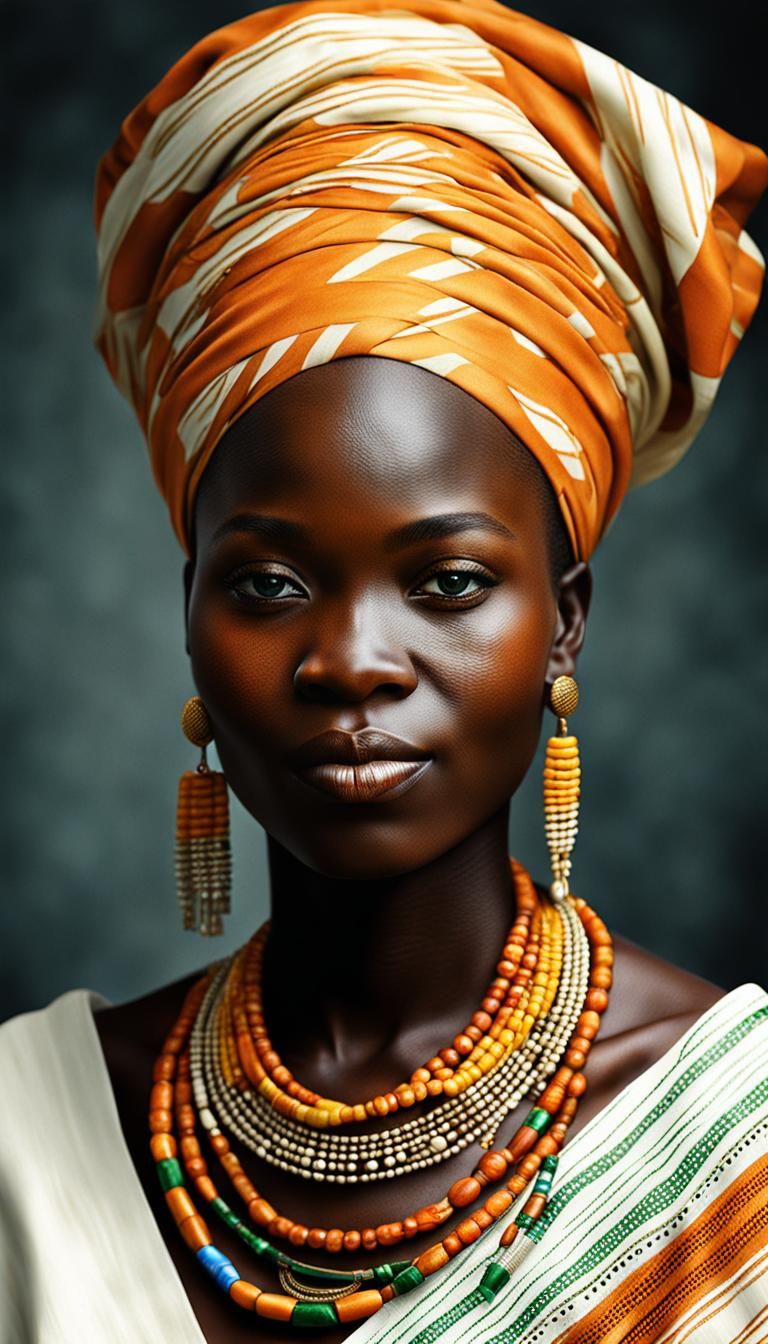 Realistic Portrait of Ivorian Woman