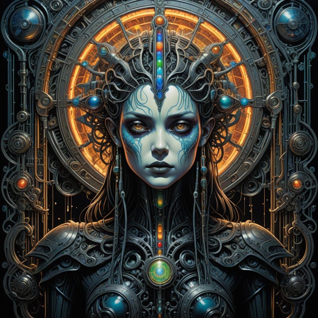 Psychedelic Surrealist Painting of Personal Experience