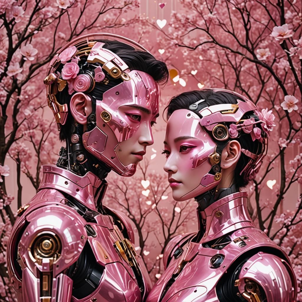 Futuristic Soulmates in Japan, Cinematic Film Still