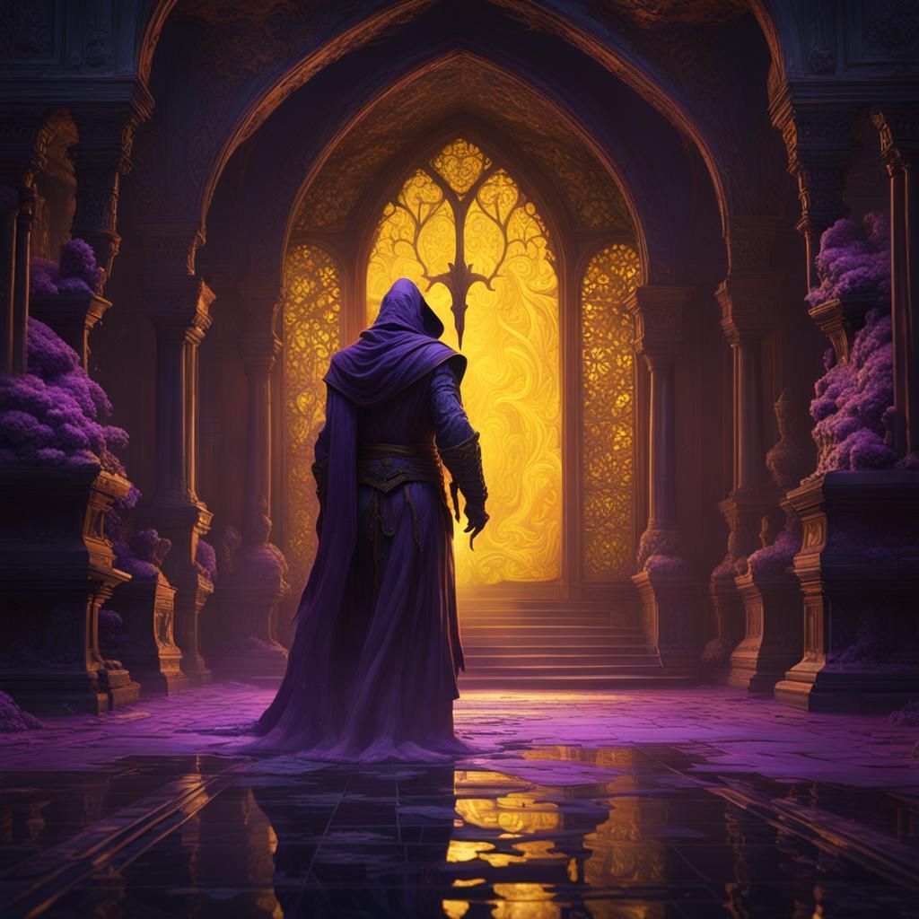 Mysterious Figure in Dark Fantasy Style, 8K