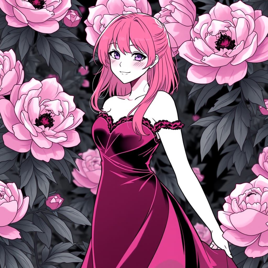 Gentle Anime-Inspired Goddess of Spring