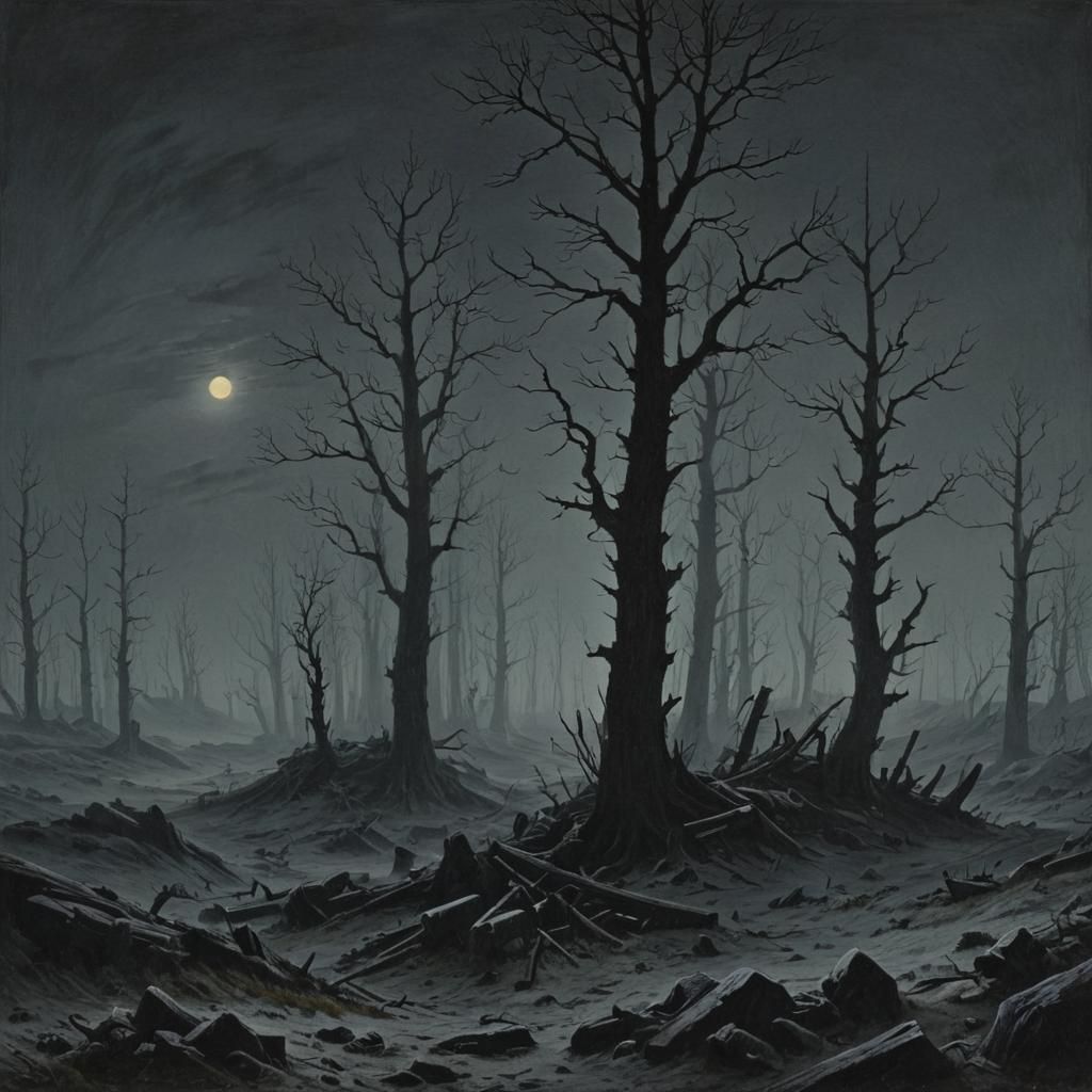 Grimdark Landscape Inspired by Romanticism