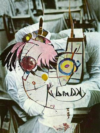 Abstract Portrait Evokes Inner Turmoil