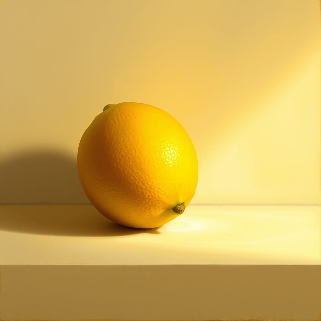 Vibrant Yellow Still Life in Soft Focus