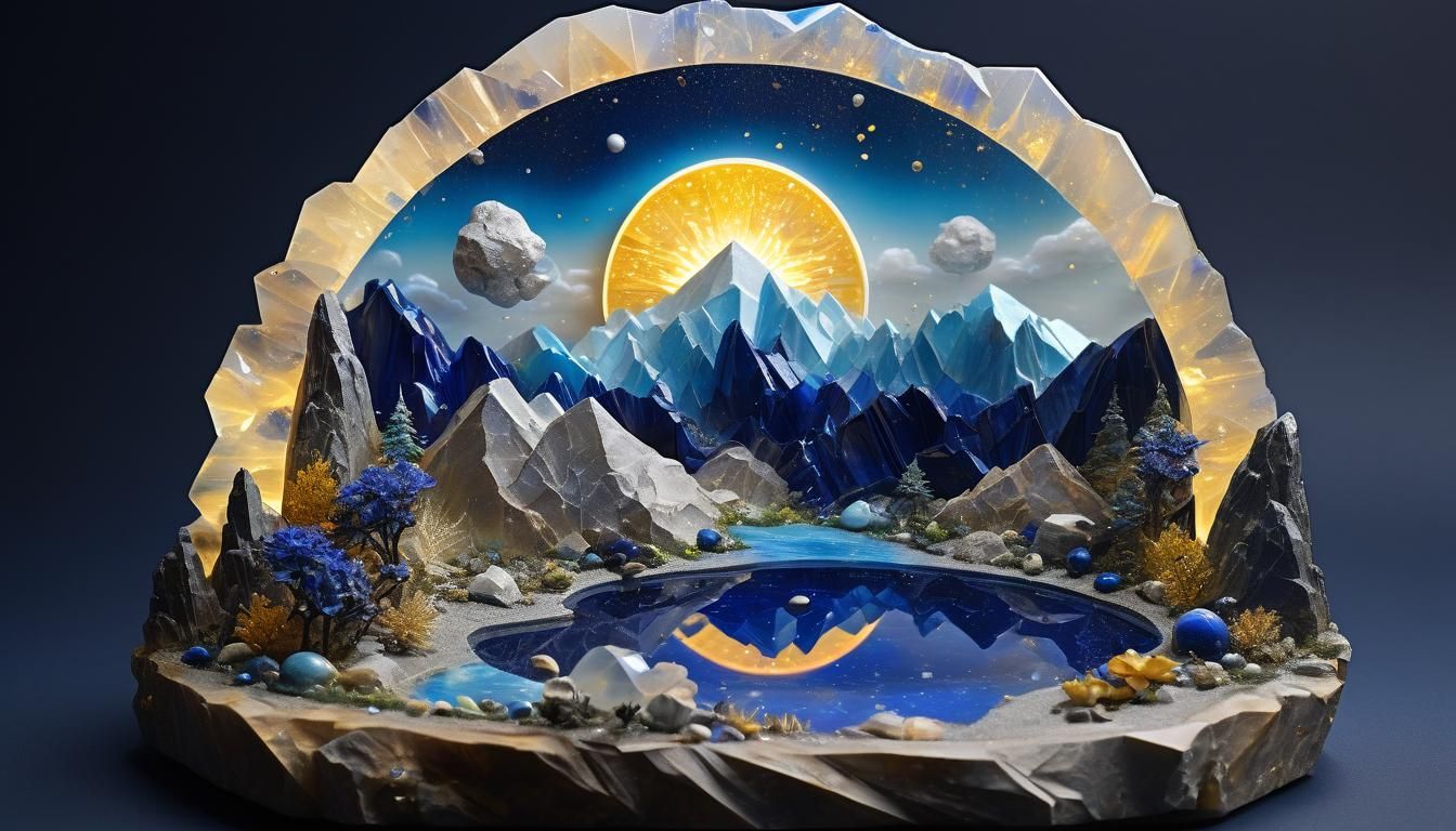 Fantastical Mountains Rise from a Heavenly Alabaster Sky