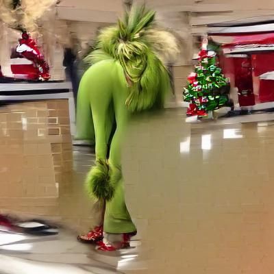 The Grinch Steals Christmas AI Art