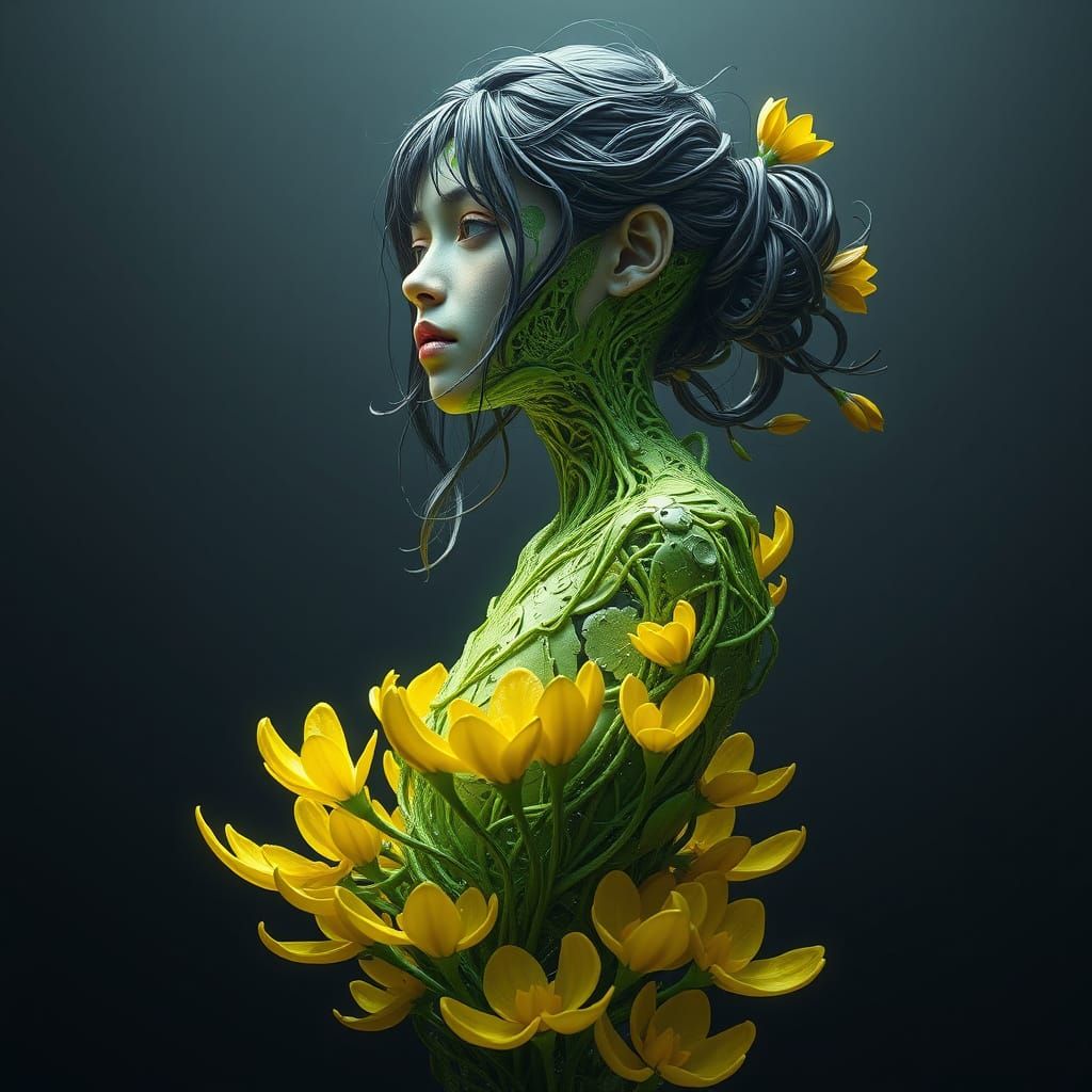 Girl Becomes Plant in Dramatic Sci-Fi Transformation