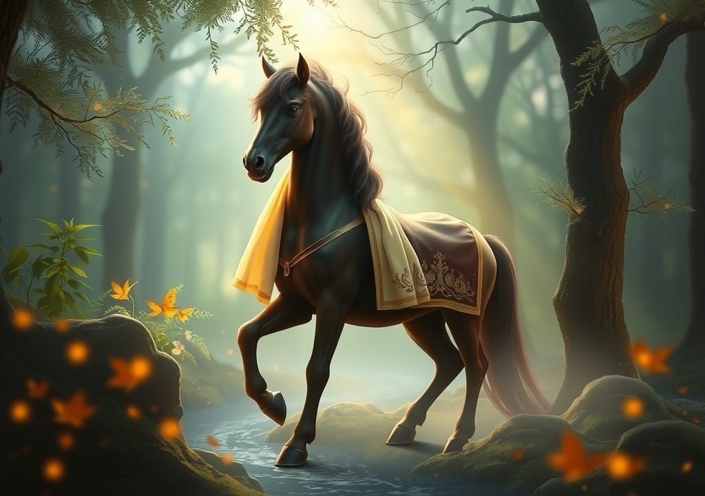 Majestic Centaur in Ethereal Forest