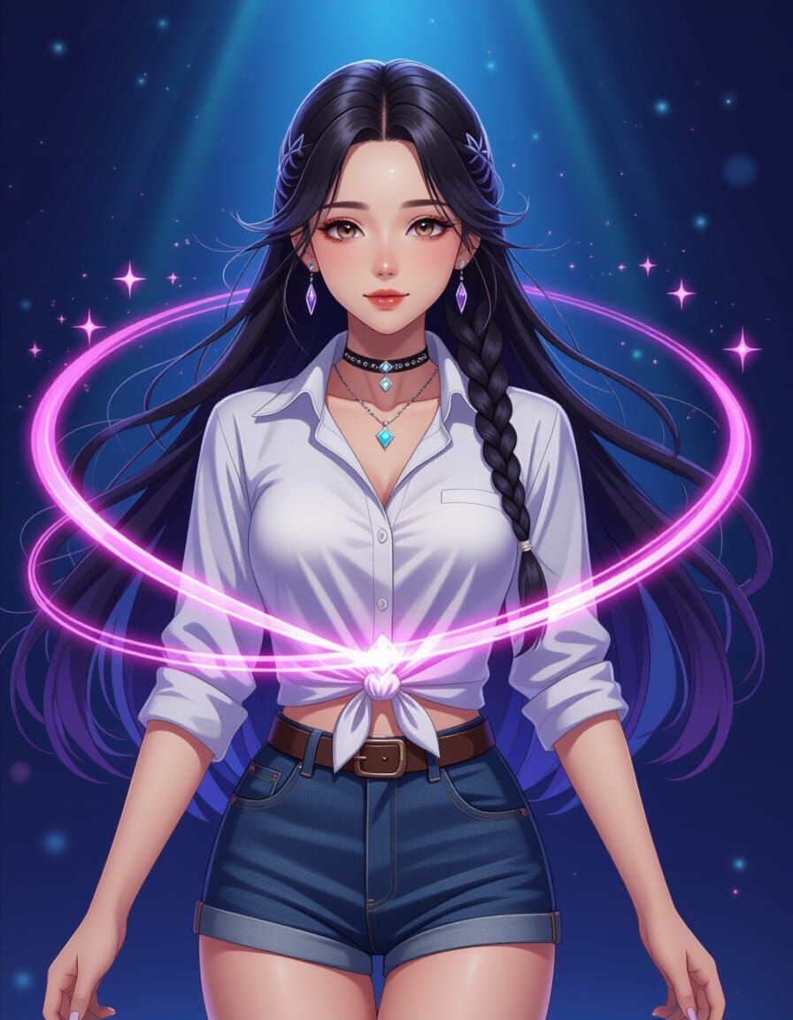 Elegant Heroine with Sound Magic in VR Arena