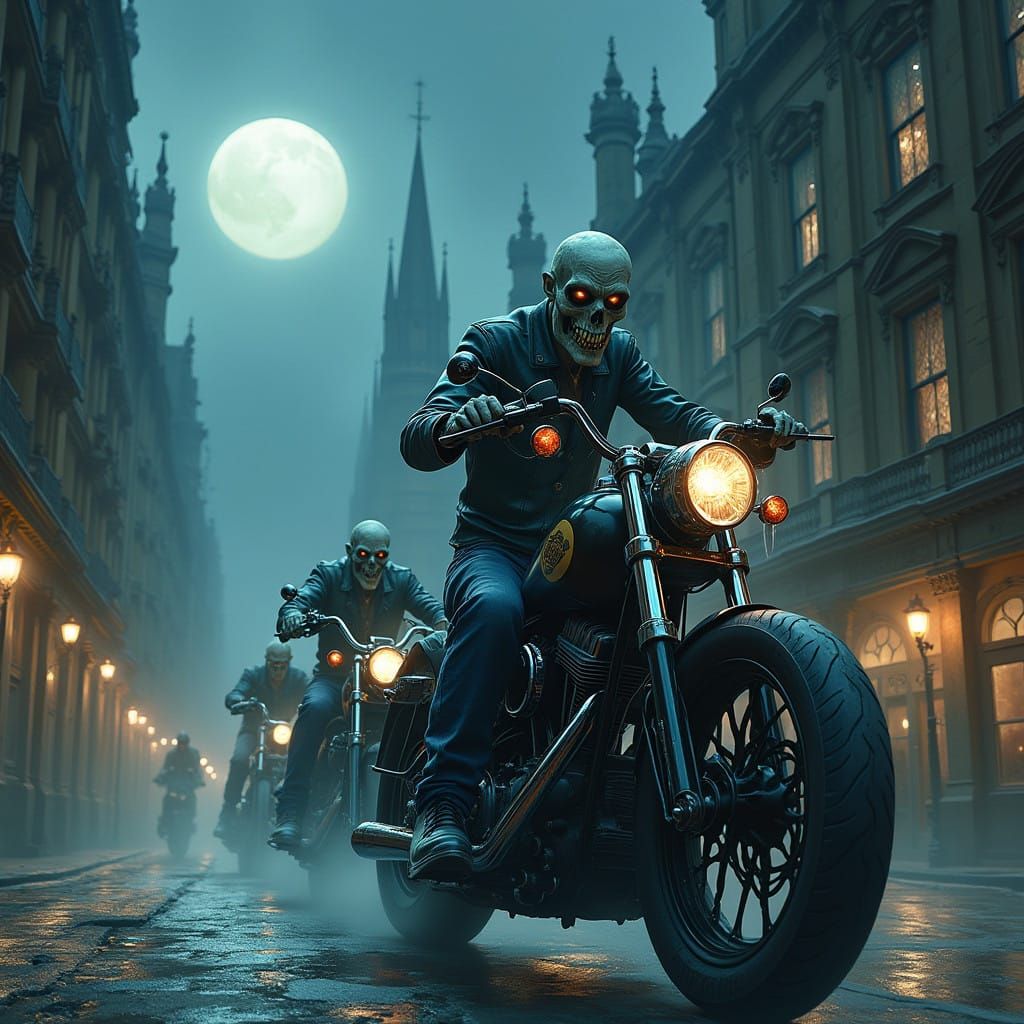 Undead Bikers Invade a Victorian City at Midnight