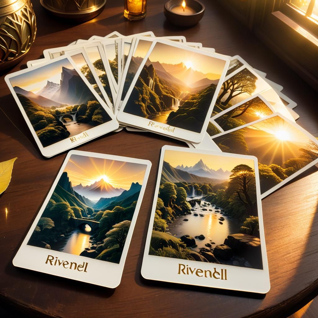 Rivendell in Golden Light: Polaroid Photograph