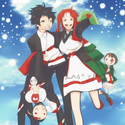 Hoppenstedt Family: Merry Christmas in Anime Style