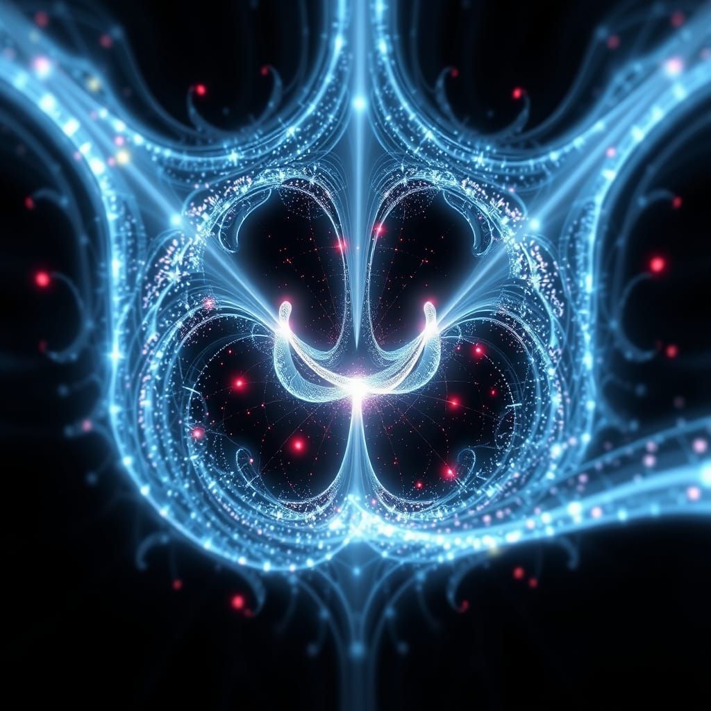 Dazzling Bright Light Apparition in 3D