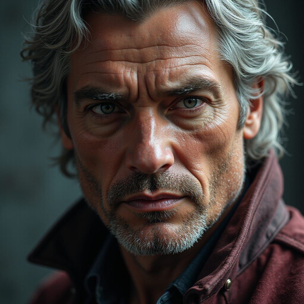 Intense Gaze: A Fantasy Concept Art Portrait