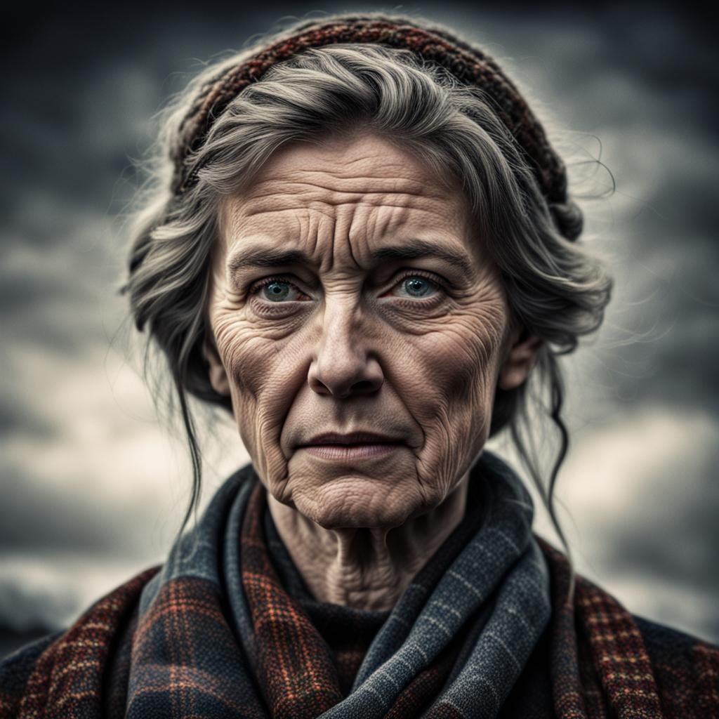 Intricate Portrait of a Scottish Woman in HDR