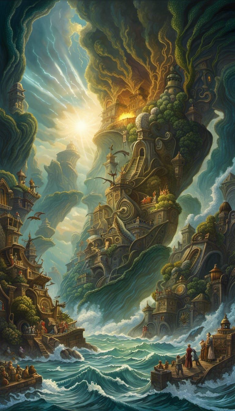 Water Elemental Emerges During Tropical Storm: Hyperreal 3D ...